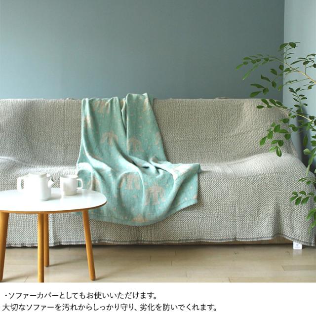 KLIPPAN クリッパン【正規取扱店】 リネン＆シュニールコットン ハーフブランケット birds in the snow  ハーフケット 夏用 おしゃれ 北欧 ひざ掛け 洗濯機 洗える ギフト プレゼント ミナ  
