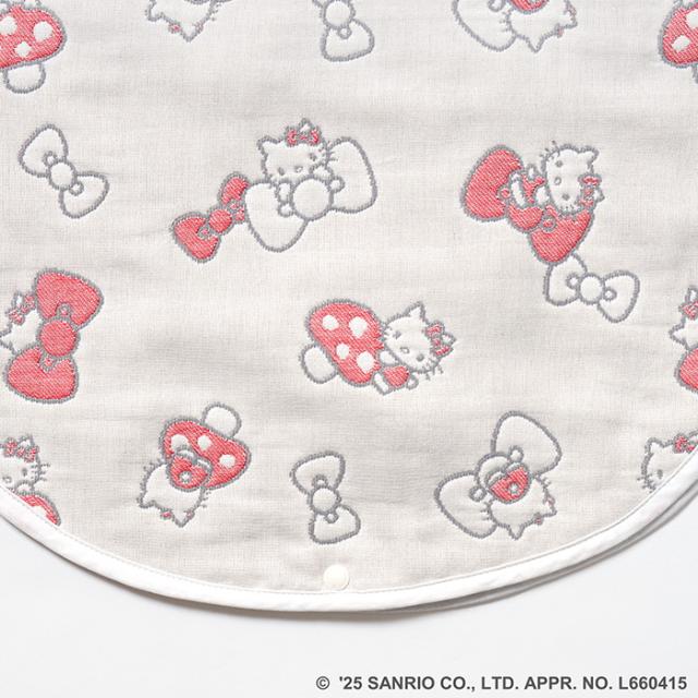 HELLO KITTY × Hoppetta 6重ガーゼ キッズスリーパー ハローキティ キティちゃん 子供 子ども 幼児 日本製 かわいい おしゃれ 秋冬 寝冷え防止 寝冷え対策 出産祝い ギフト 贈り物