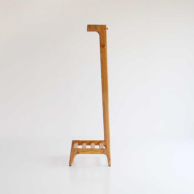 Herit. ヘリット キッズハンガーラック 子供用ハンガーラック 衣類 収納 洋服 おしゃれ シンプル 北欧 木製 ランドセル 収納 高さ調節可能 幼児 小学生 低学年 制服 おきがえ 保育園 幼稚園