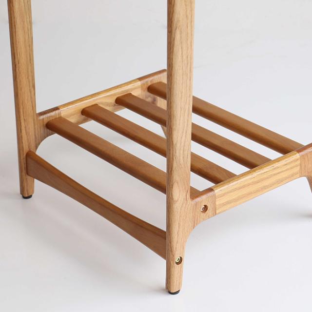 Herit. ヘリット キッズハンガーラック 子供用ハンガーラック 衣類 収納 洋服 おしゃれ シンプル 北欧 木製 ランドセル 収納 高さ調節可能 幼児 小学生 低学年 制服 おきがえ 保育園 幼稚園