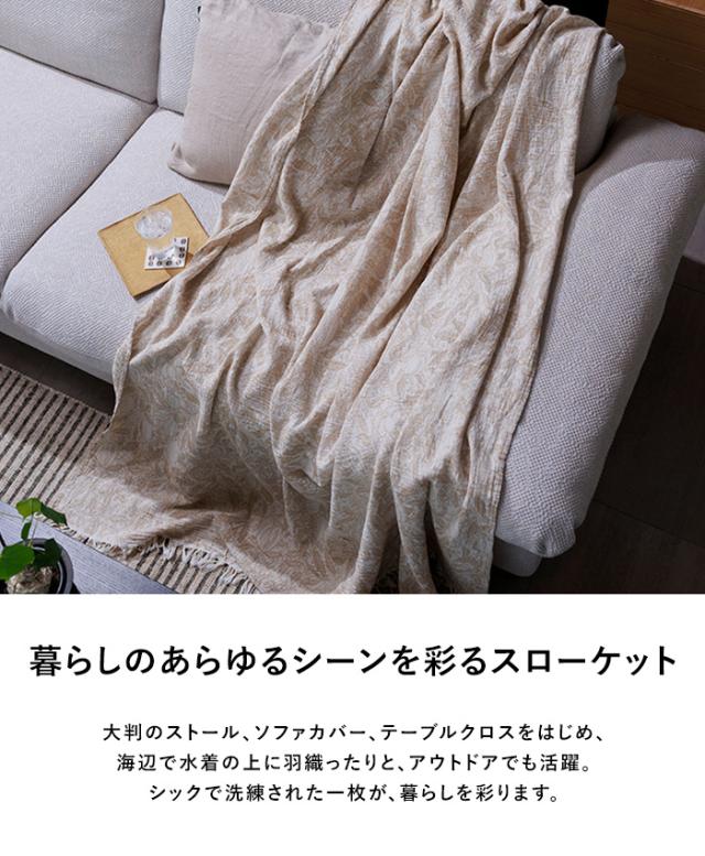 KLIPPAN クリッパン【正規取扱店】 コットンスローケット フルーツ 140cm×200cm ブランケット 夏用 シングルサイズ おしゃれ 北欧 高級 コットン ひざ掛け 膝掛け 夏掛け 肌掛け サマーケット 洗える 洗濯機 ギフト