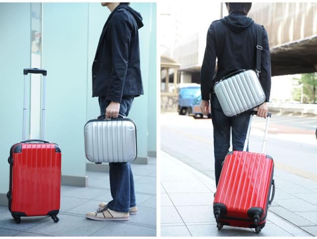 LEGEND ABS ミニトランク A4 丈夫 2way 軽い 出張 旅行 黒 【送料無料