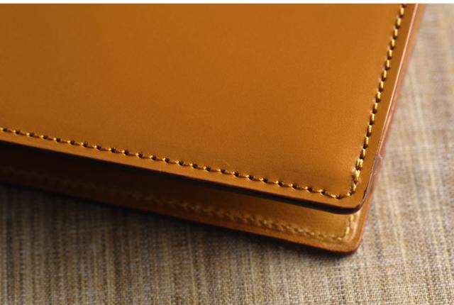 BRIT HOUSE 草木染めコードバン 束入れ KUSAKI 男性用 メンズ 財布 長