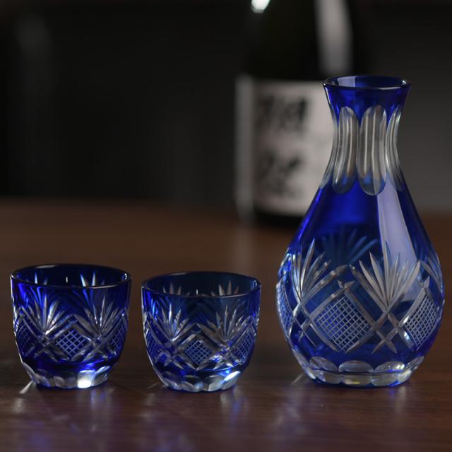 江戸硝子 徳利 盃 半酒器 セット とっくり 徳利 おちょこ セット