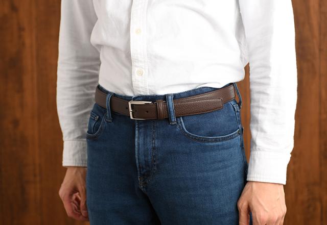 Ramuda 日本製 レザーベルト 30mm幅 アドリアレザー  メンズベルト イタリアレザー ビジネス シンプル おしゃれ 男性 紳士 Ramuda 日本製 レザーベルト 30mm幅 アドリアレザー メンズベルト