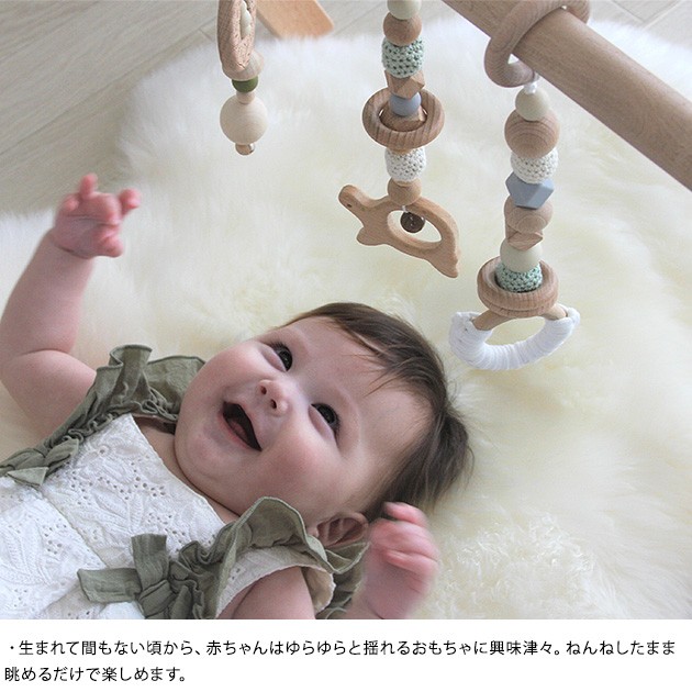 HOPPL ホップル ハンギングトイ  赤ちゃん おもちゃ 2ヶ月 4ヶ月 6ヶ月 木のおもちゃ プレイジム ベビー 歯固め 木製 出産祝い 男の子 女の子  
