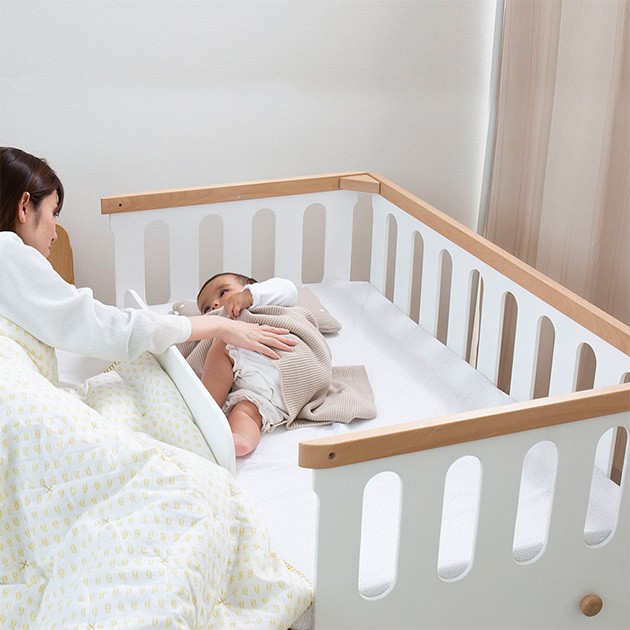 HOPPL ホップル bebed baby（べベッド ベビー）  ベビーベッド 添い寝 ひとり寝 ベッド ベビーサークル プレイサークル キッズベッド 子供 ベビー おしゃれ  