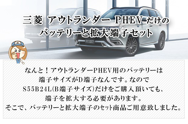 数量は多 アウトランダーphev バッテリー 拡大端子セット パナソニック S55b24l Hv Amp 11 代引不可 Www Teampaints It