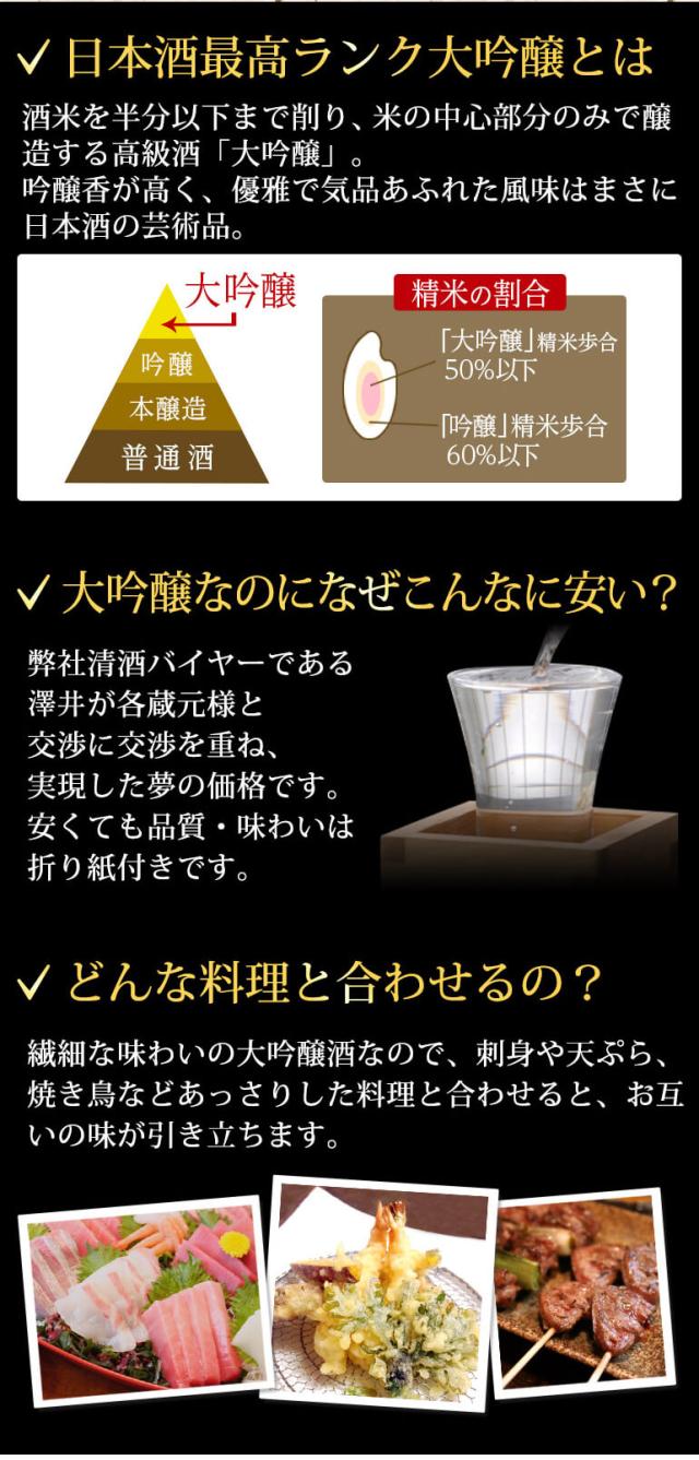 大吟醸飲み比べ5本セット