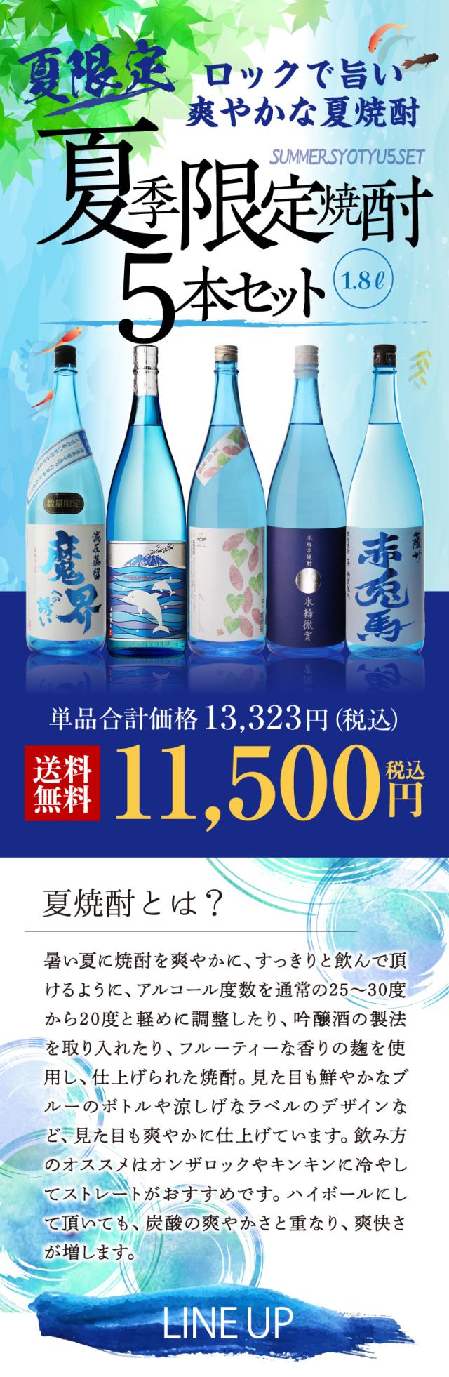 夏焼酎5本セット
