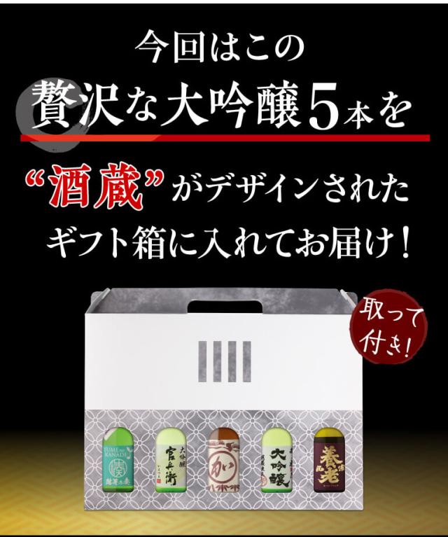 大吟醸飲み比べ5本セット