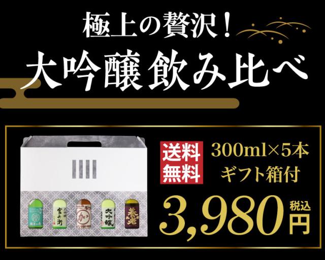 大吟醸飲み比べ5本セット