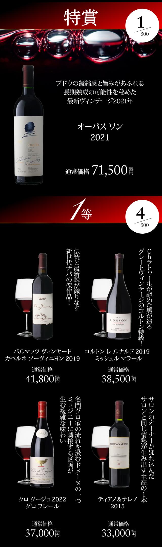 赤ワインくじ70弾