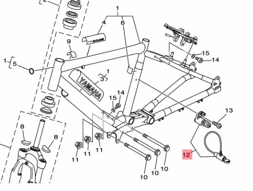 ヤマハ(YAMAHA)】 X92-8A8J0-40 キーアセンブリ 電動自転車 補修部品