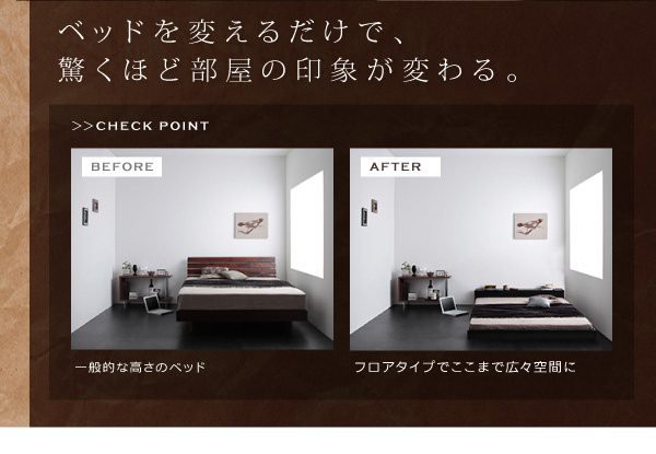 スチールベ ベッド 棚 携帯 スマホ ティッシュ メガネ リモコン ラの通販はau PAY マーケット - アットカグ|商品ロット ダブル ローベッド ロータイプ 低い フロアベッド 低床 宮付き ヘッドボード 枕元 ファミリー