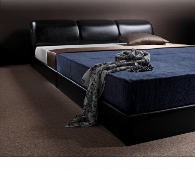 ベッド セミダブル ローベッド ロータイプ 低い フロアベッド 低床