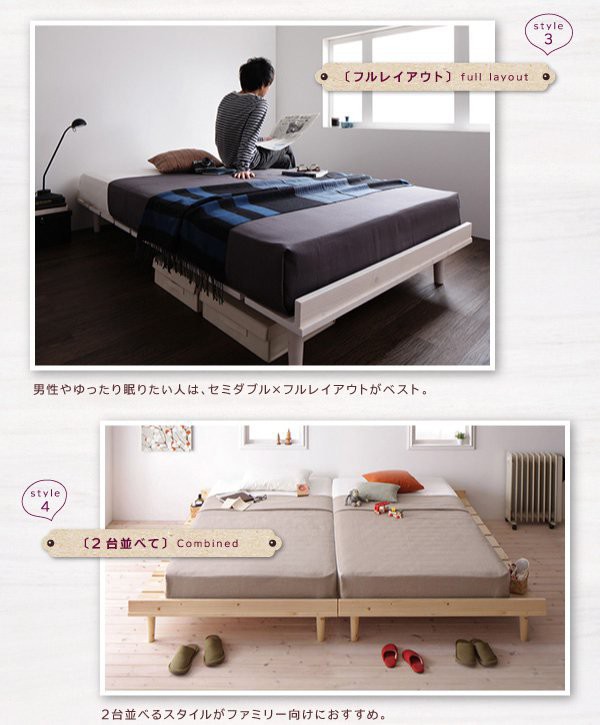 キングベッ ベッド ヘッドレス ノーヘッド おしゃれ モダン ヴィンテージ メの通販はau PAY マーケット - アットカグ|商品ロット シングル ローベッド ロータイプ 低い フロアベッド 低床 北欧 フレーム ┏すのこ