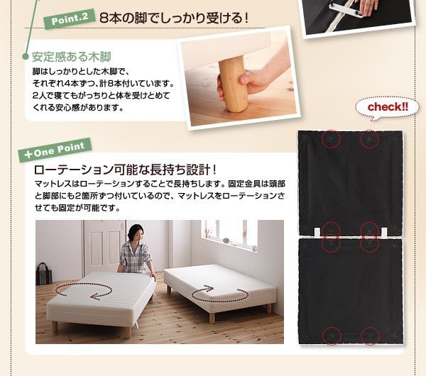 低価新品 ベッド クイーン 脚付き マットレスベッド ベンチ ローベッド ロータイプ 低い 低床 ヘッドレス ノーヘッド 足付 分割 おしゃれ お姫様 の通販はau PAY マーケット - アットカグ|商品ロットナ 新品超激得