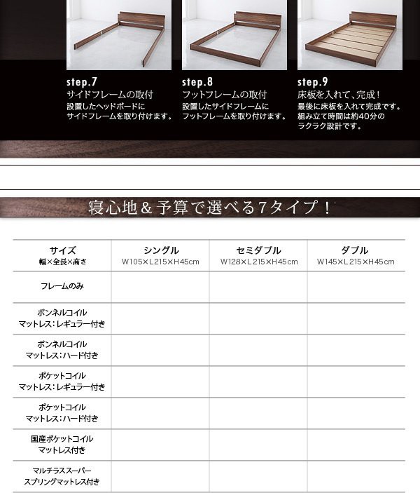 本物保証定番 ベッド ダブル ローベッド ロータイプ 低い フロアベッド 低床 棚 ラック 宮付き ヘッドボード 枕元 携帯 スマホ ティッシュ メガネ リモの通販はau PAY マーケット - アットカグ|商品ロット 格安最安値