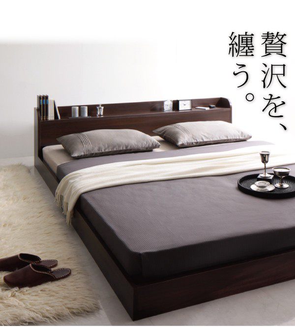 得価好評 ベッド セミダブル ローベッド ロータイプ 低い フロアベッド 低床 棚 ラック 宮付き ヘッドボード 枕元 携帯 スマホ ティッシュ メガネ の通販はau PAY マーケット - アットカグ|商品ロット 最新作SALE