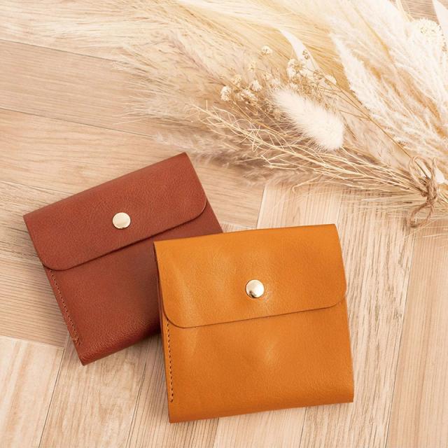 【 イタリアンレザー 】 ミニ財布 （ リラピンク ）【ハンドメイド】 イタリアンレザー 】 ミニ財布 （ リラピンク ）【ハンドメイド