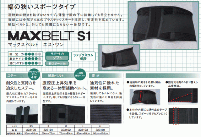 マックスベルトS1