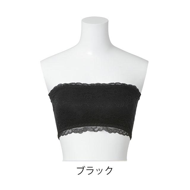 総レースチューブトップ