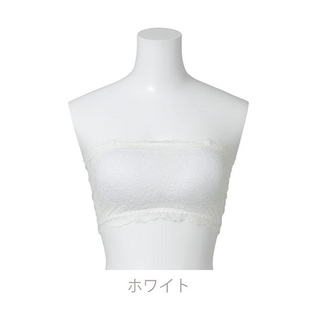 総レースチューブトップ