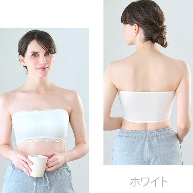 総レースチューブトップ