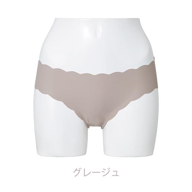 スカラップシームレスショーツ