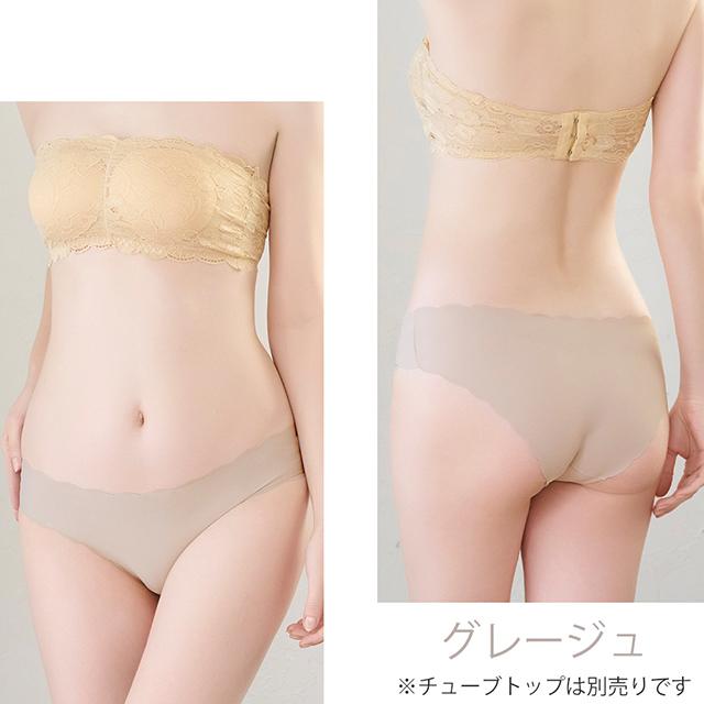 スカラップシームレスショーツ