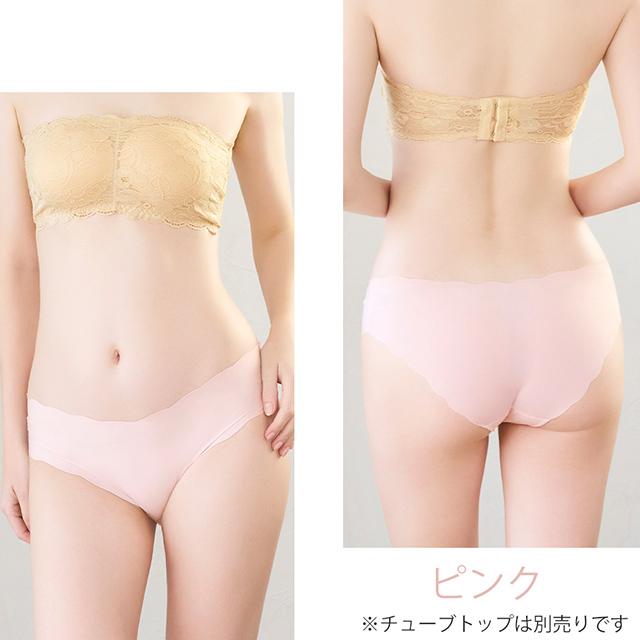 スカラップシームレスショーツ