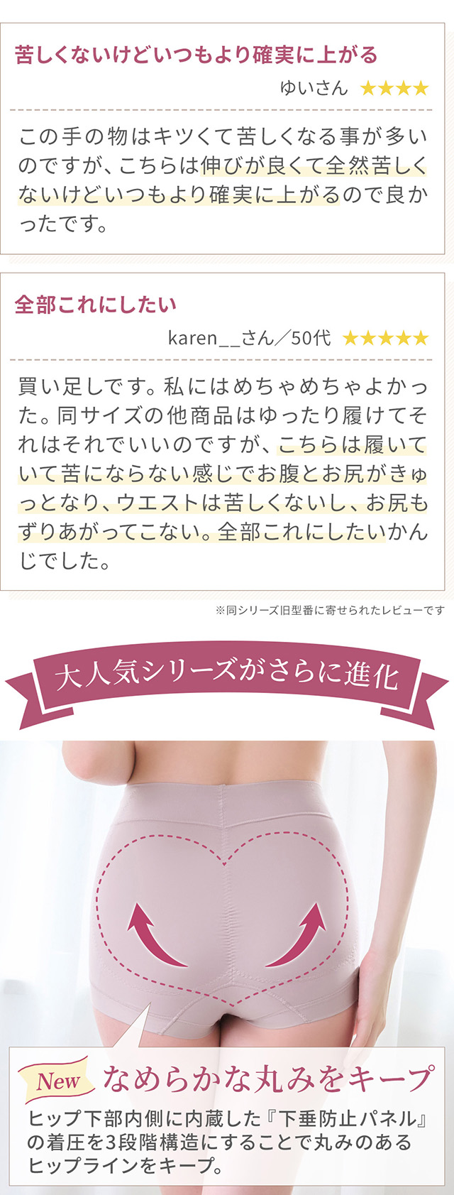 ハートのお尻に格上げショーツ24"