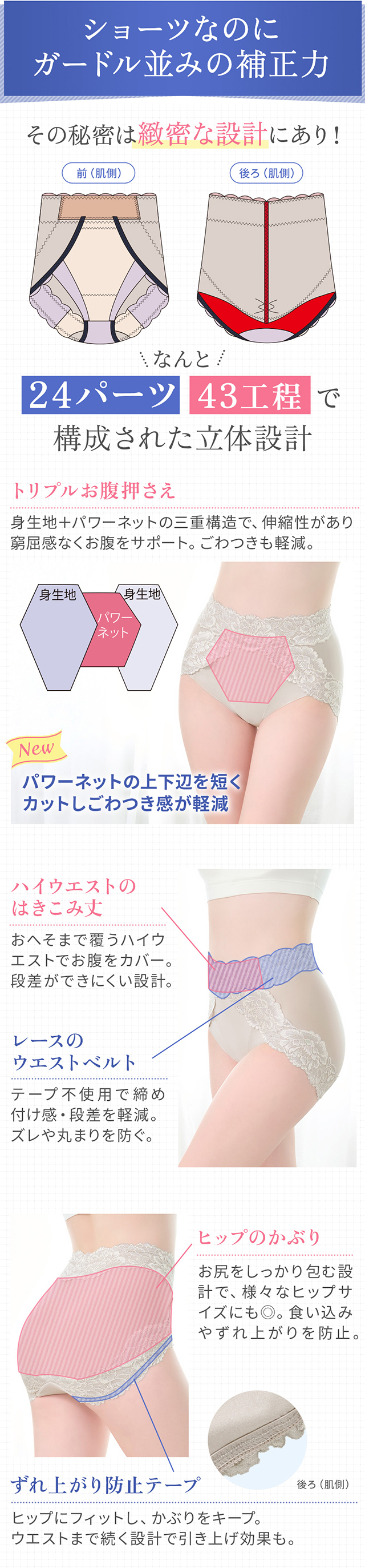 おしりPラインヒップラップショーツ25