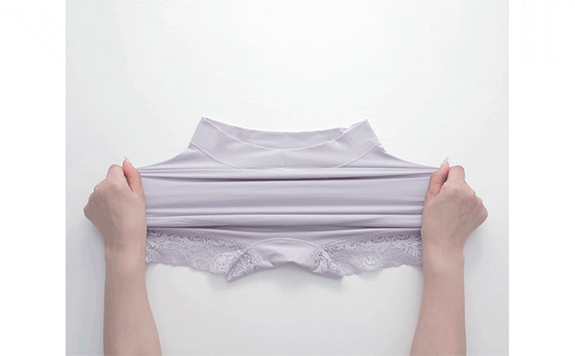 すっぽりフィット綿混一分丈ショーツ25