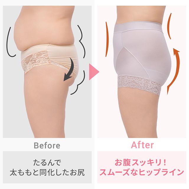 すっぽりフィット綿混一分丈ショーツ25