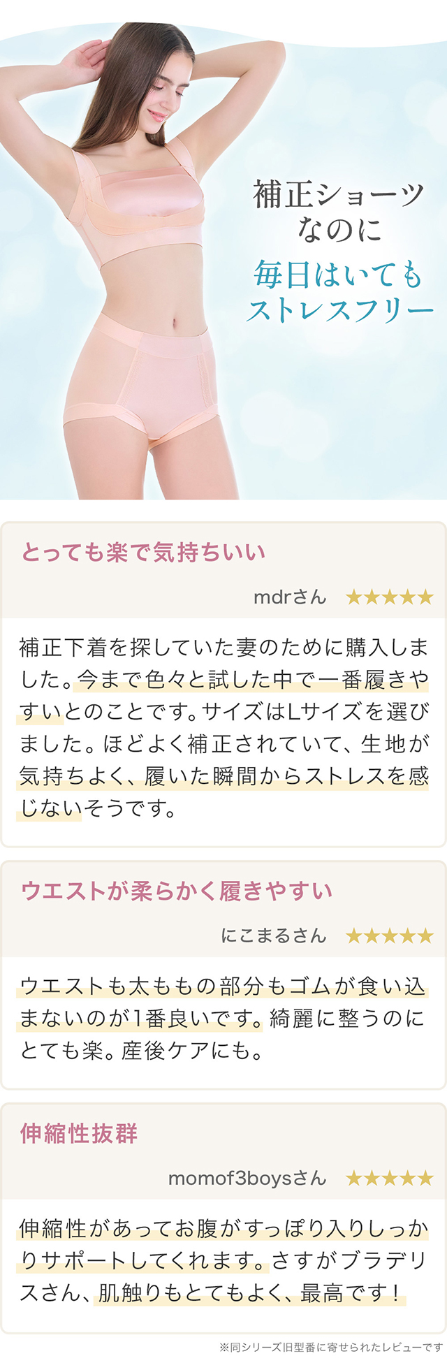 楽なのにすっぽりショーツ