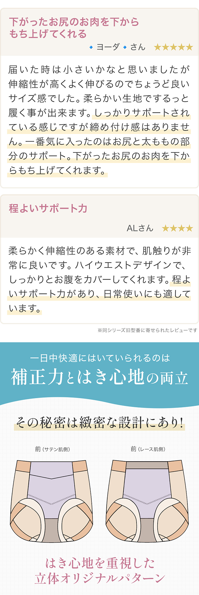楽なのにすっぽりショーツ
