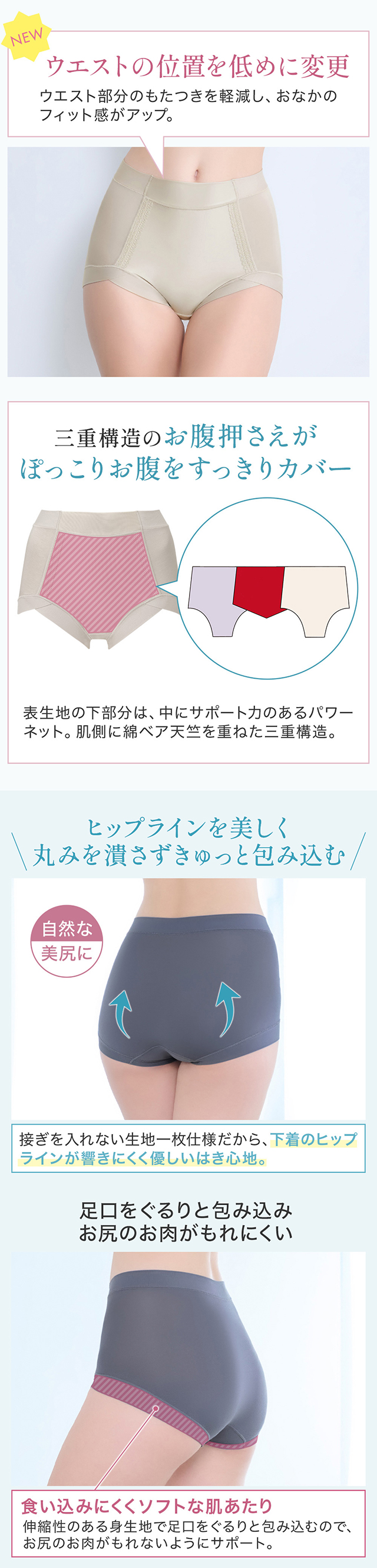 楽なのにすっぽりショーツ