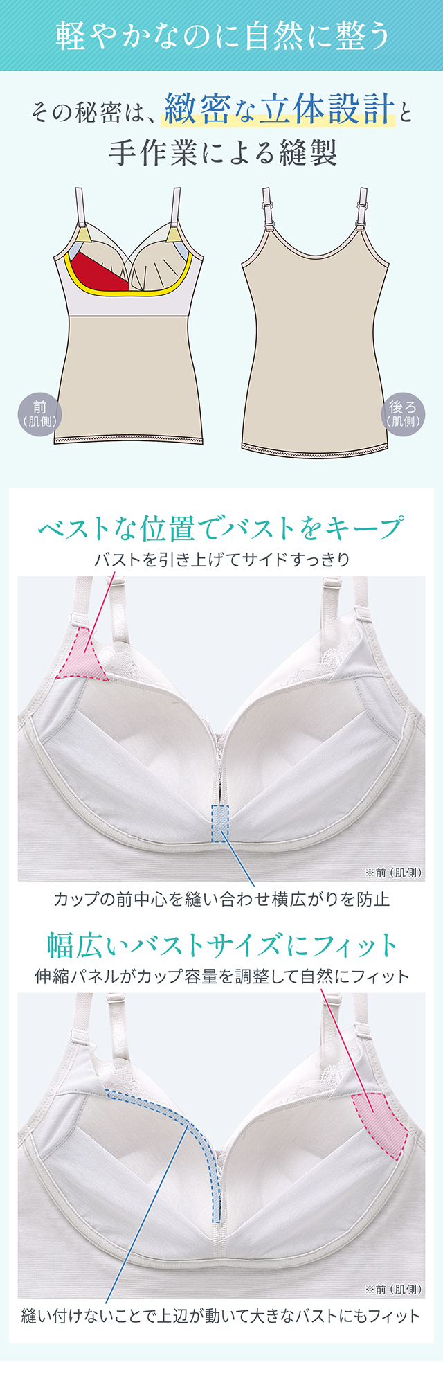 キャッチャーカップソフトエアーブラキャミ26