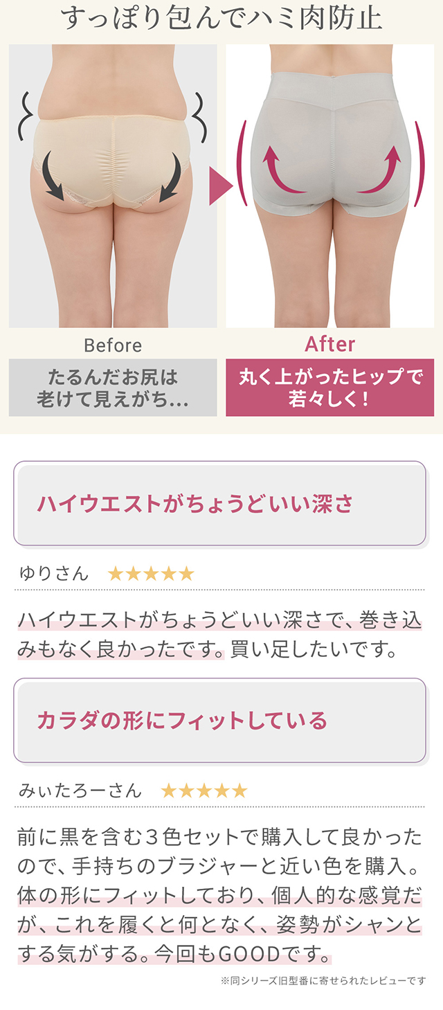 ゆきねえ365綿混モアらくすっぽりショーツ24