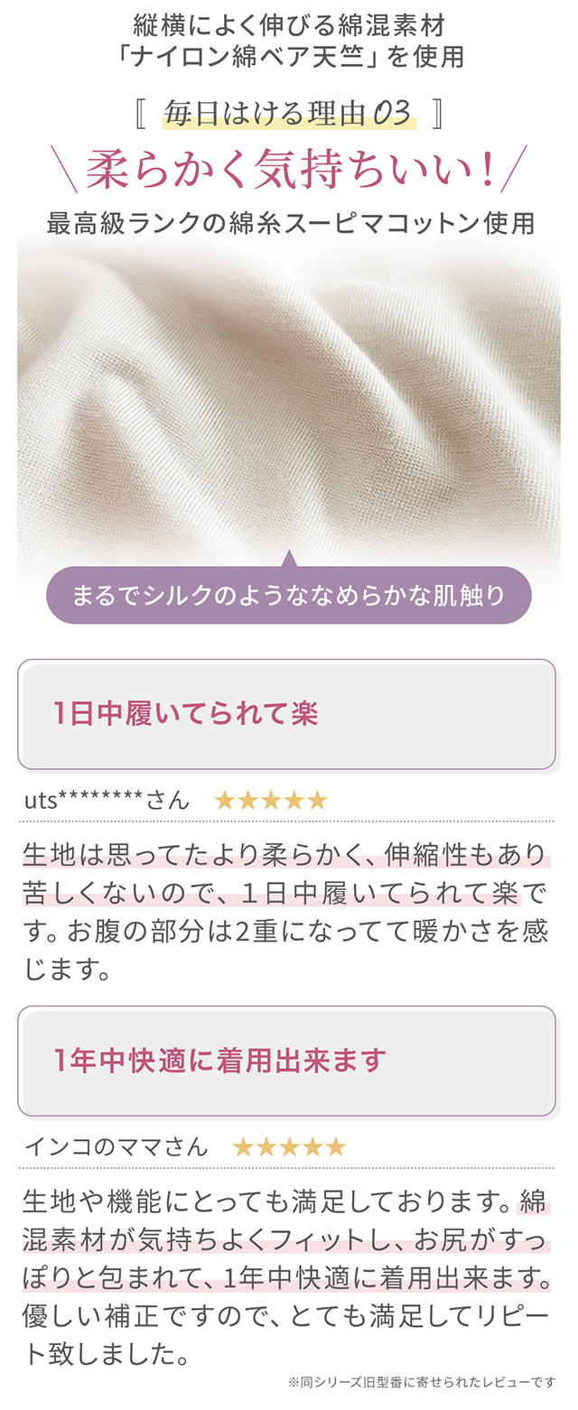 ゆきねえ365綿混モアらくすっぽりショーツ25