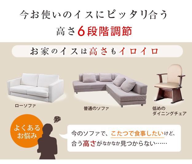 低価正規品 こたつ こたつ本体のみ ハイの通販はau PAY マーケット - ショップハナテック|商 ダイニングテーブル 長方形 パワフルヒーター-6段階に高さ調節できるダイニングこたつ〔スクット〕 135x80cm 人気品質保証
