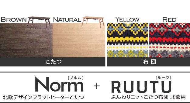 お得即納 こたつ 北欧 長方形 北欧デザインフラットヒーターこたつ〔ノルム〕100x50cm +北欧柄ふんわりニットこたつ布団 2点セットこたつ布団 2点の通販はau PAY マーケット - ショップハナテック|商品 超激安新作