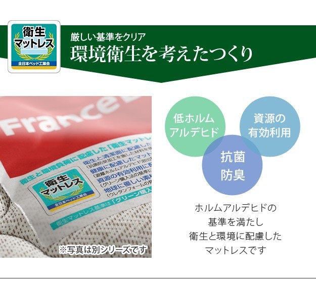 超激得国産 フランスベッド セミダブル 国産 省スペース マットレス付き ベッド 木製 ゼルト スプリングマットレス グリフィンの通販はau PAY マーケット - ショップハナテック|商品ロットナンバー:484 爆買い大人気