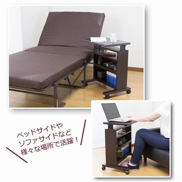 人気HOT 天板昇降式サイドテーブル マーケット - ショップハナテック|商品ロットナンバー:502986802 ダークブラウンの通販はau PAY 通販超歓迎