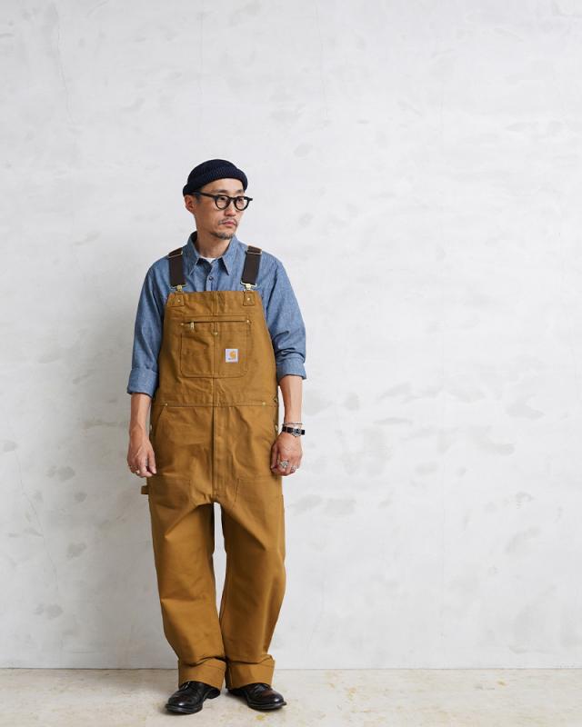 カーハート　コットン オーバーオール Carhartt カーハート R01 BIB OVERALL COTTON DUCK ビブ
