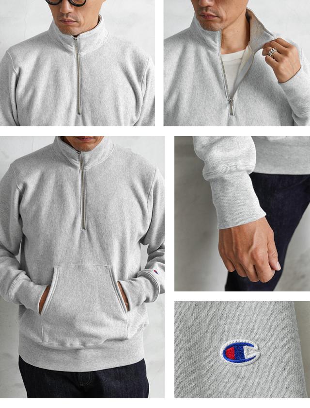 tシャツ Champion/チャンピオン/リバースウィーブ(R) ハーフジップスウェットシャツ/C3-Y017 レディース メンズ 楽天市場】Champion チャンピオン リバースウィーブ ハーフ