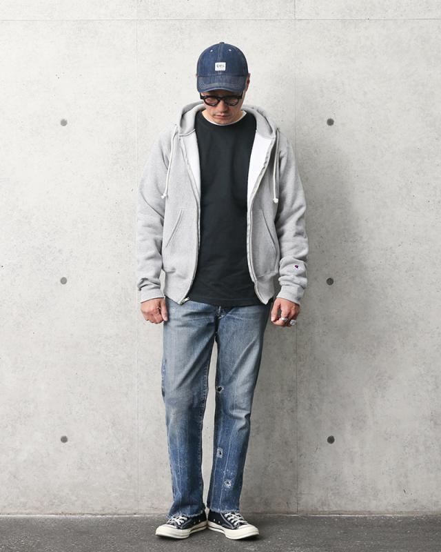 Champion チャンピオン C5-U102 リバースウィーブ ジップアップ スウェットパーカー 12.5oz 赤タグ・MADE IN USA【Cx】【T】｜ フード 無地 メンズ おしゃれ ブランド 大きいサイズ