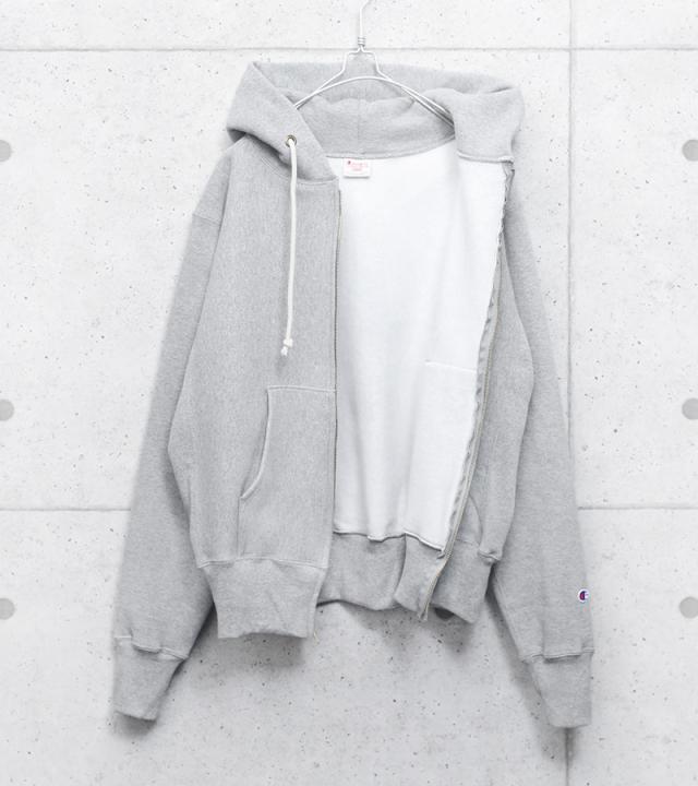 Champion チャンピオン C5-U102 リバースウィーブ ジップアップ スウェットパーカー 12.5oz 赤タグ・MADE IN USA【Cx】【T】｜ フード 無地 メンズ おしゃれ ブランド 大きいサイズ